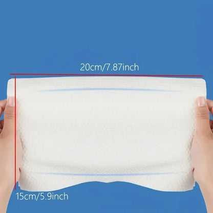 מגבות פנים חד-פעמיות רכות מכותנה טבעית – 50/100 יחידות לשימוש ביתי או מקצועי - Kleerix 100% כותנה, היגייני, חד פעמי, ספיגה גבוהה, רך במיוחד