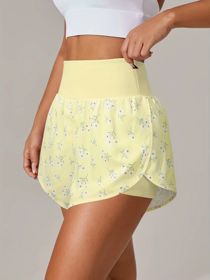 מכנסי יוגה לנשים – מכנסי ספורט קצרים עם חגורת מותן גבוהה ובד נושם בכל הצבעים - Kleerix בד נושם, גמיש, יוגה, לא שקוף, מותן גבוהה, מכנס, מתייבש מהר, ספורט, שורטס