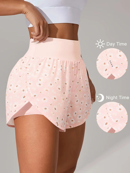 מכנסי יוגה לנשים – מכנסי ספורט קצרים עם חגורת מותן גבוהה ובד נושם בכל הצבעים - Kleerix בד נושם, גמיש, יוגה, לא שקוף, מותן גבוהה, מכנס, מתייבש מהר, ספורט, שורטס